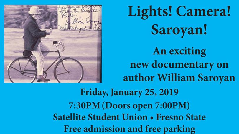 Saroyan documentary to premiere at Fresno State on Jan. 25