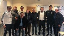National team coaches visit Real Madrid training complex