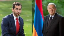 Президент Армении рассказал Генриху Мхитаряну, что является давним поклонником «Арсенала»