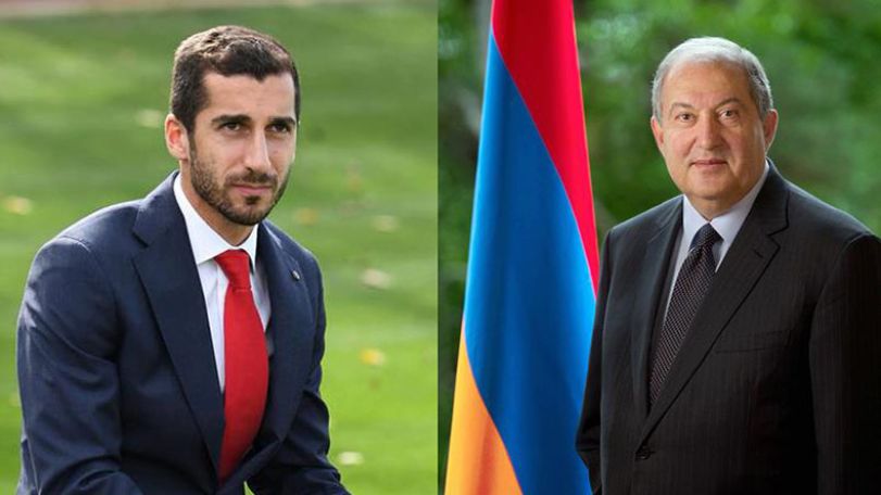 Armenia’s president congratulates Mkhitaryan on birthday