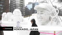 Sapporo's snow festival boasts giant snow and ice sculptures in Japan