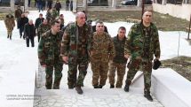 Artsakh president visits eastern border sections