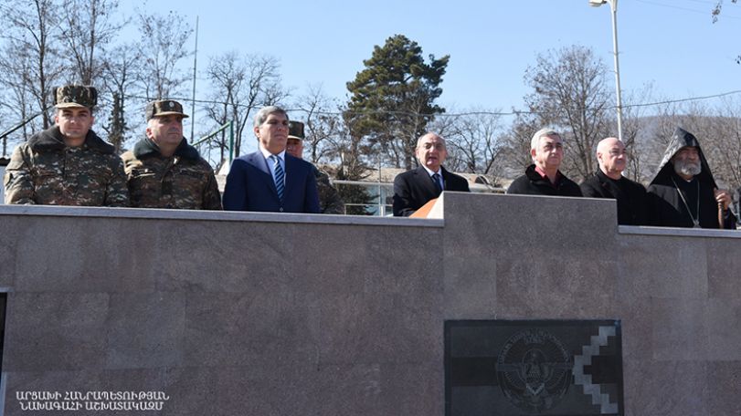 Artsakh president, Armenia’s third president pay tribute to Sparapet Vazgen Sargsyan