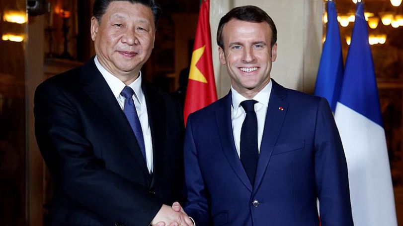 France’s Macron, China’s Xi meet after Italy joins Silk Road project