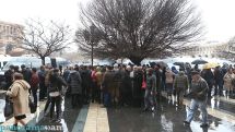 Yerevan Opera House employees protest director’s dismissal outside government HQ