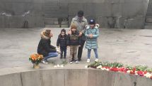 President Sarkissian’s grandchildren visit Armenian Genocide Memorial