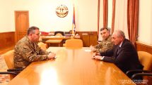 Artsakh president receives the chief of the General Staff of the Armenian Armed Forces