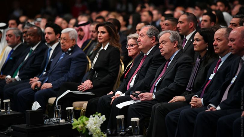 President Sarkissian participated at the opening of the World Economic Forum in Jordan