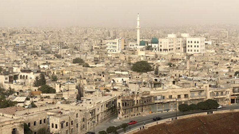 Christians back to the restored Armenian church in Aleppo