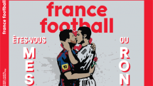 France Football выпустит новый номер журнала с изображением целующихся Месси и Роналду