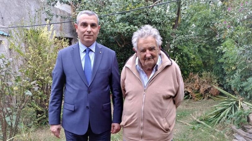 Artsakh FM met with former President of Uruguay Jose Mujica