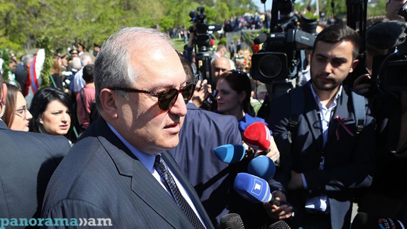 Президент Армении А.Саркисян: В момент угрозы армянский народ консолидируется, целью становится победа