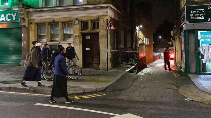 Gun fired outside east London mosque