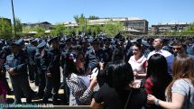 Kocharyan’s supporters, critics continue protests outside Yerevan court