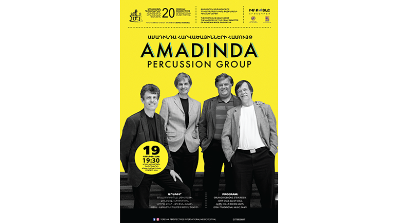 Legendary Amadinda Percussion Group to perform in Armenia