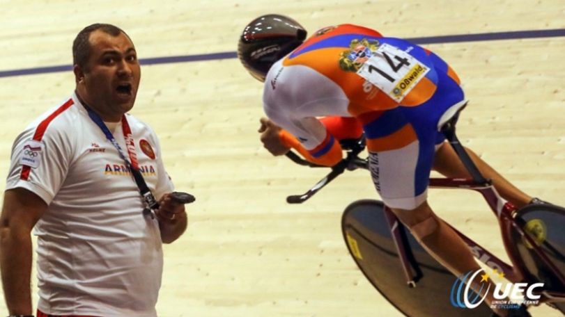 Leading Armenian cyclist Edgar Stepanyan continues training despite fracture, coach says
