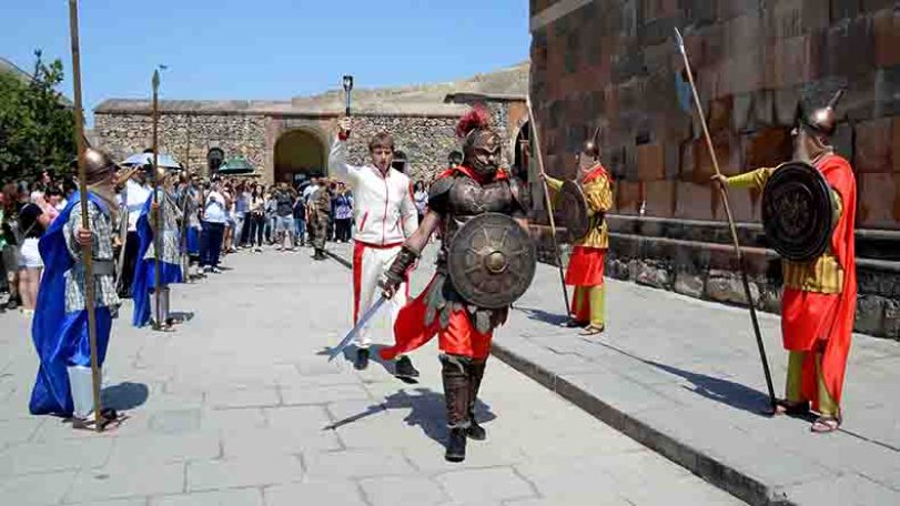Second torch lit in Khor Virap for the 7th Pan-Armenian Games