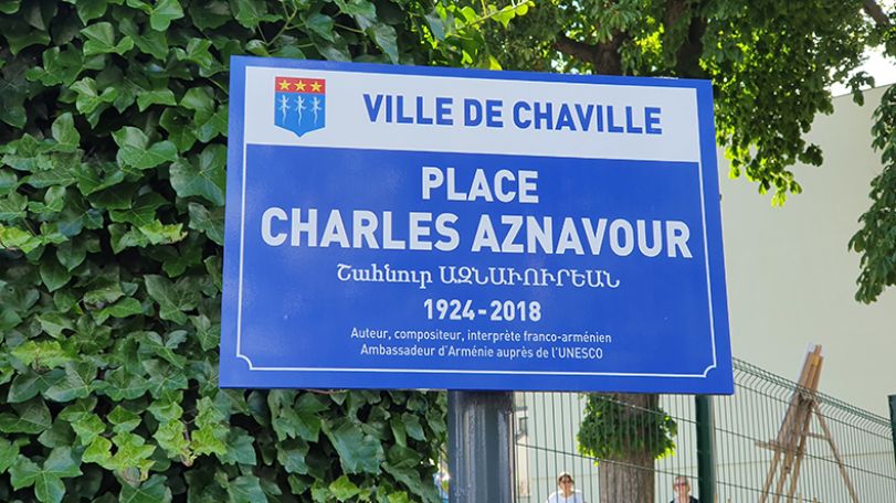 Charles Aznavour square inaugurated in France's Chaville commune