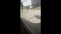 Пассажир снял на видео аварийную посадку самолета Ан-24 в Бурятии