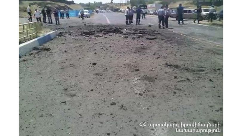 Պայթյուն Երևան-Սևան ավտոճանապարհին