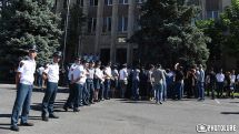 Kocharyan supporters gather outside Armenia’s highest court