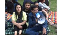 Ex-president’s supporters stage a sit-in outside the Yerevan court