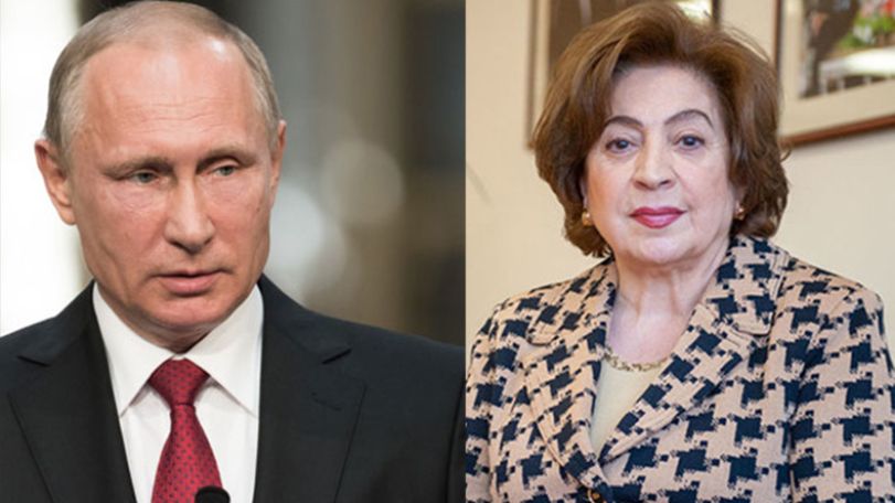 Putin held meeting with the wife of former president Robert Kocharyan in Yerevan