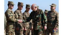 Soldiers who foiled Azerbaijani subversive attack, downed drone meet with Artsakh president