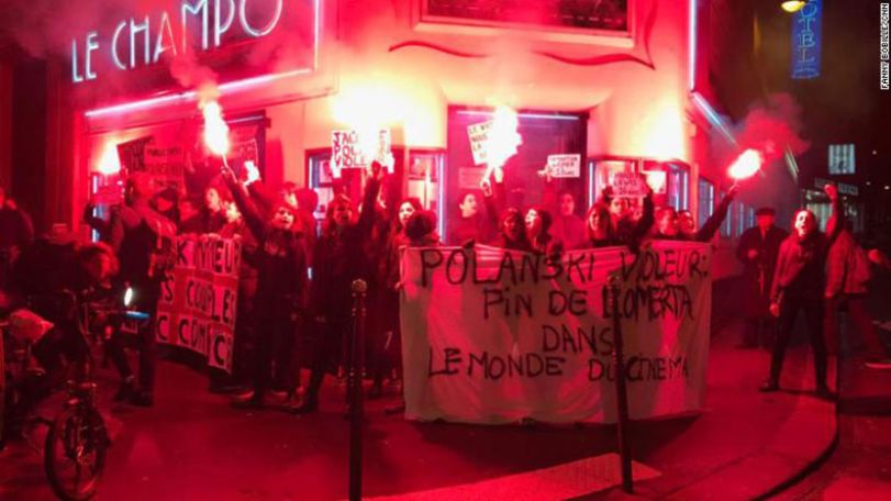 Paris protest disrupts Polanski film debut over rape accusations