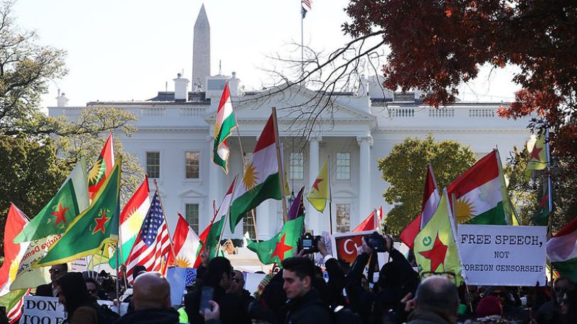 More than 200 activists protest Erdogan's visit to White House
