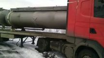 Բեռնատար ավտոմեքենան արգելափակվել է ձյան մեջ