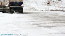 МЧС Армении предупреждает водителей о гололеде на перевале Варденяц и автодороге Сотк-Карвачар