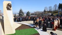 The bust of philanthropist Levon Hayrapetyan unveiled in Stepanakert.