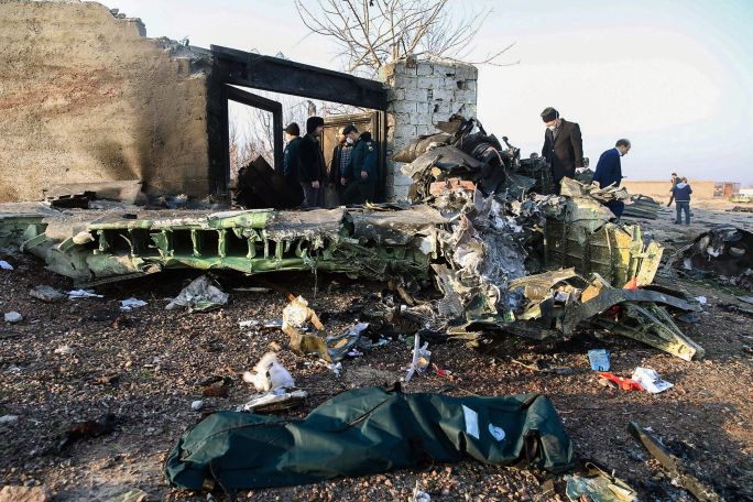 При крушении украинского лайнера в Иране никто не выжил