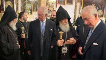 Prince Charles visits Armenian church in Bethlehem