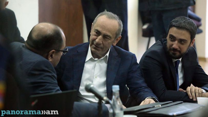 Court hearing in trial of Kocharyan, three other former top officials paused