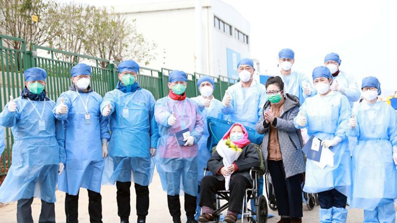 China's oldest coronavirus patient leaves hospital