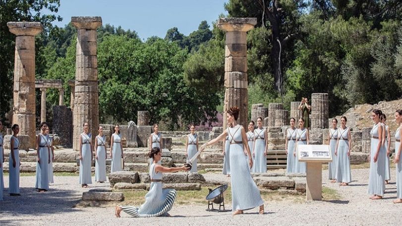 Tokyo Olympic flame lit in Greece without spectators