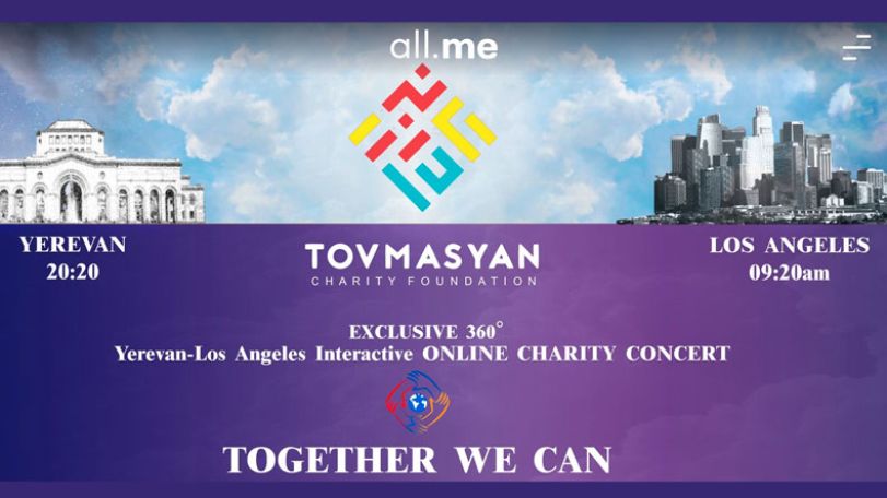 TOVMASYAN Charity Foundation organizes exclusive pan-Armenian online charity concert for first time in world