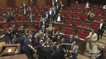 Prosecutors examining footage of Armenian parliament brawl