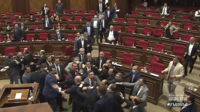 Prosecutors examining footage of Armenian parliament brawl