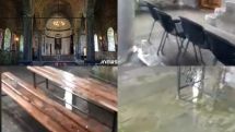 Կարծախի եկեղեցին ջրի մեջ է