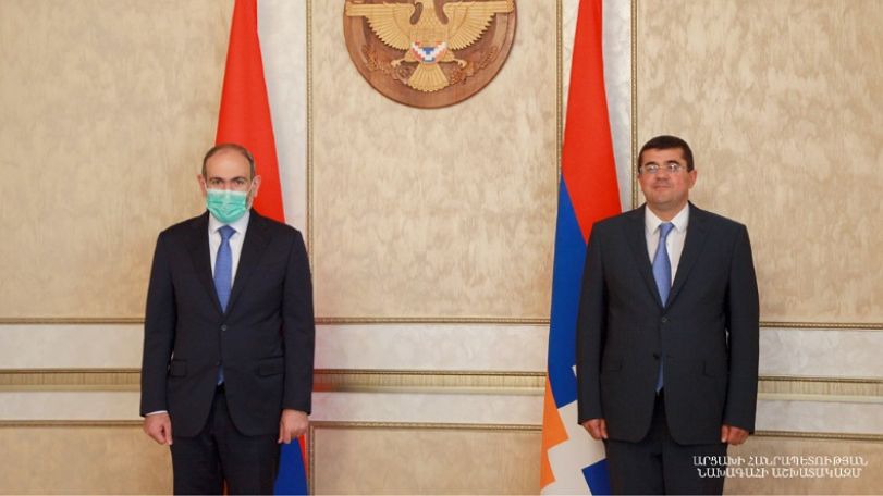 Artsakh president meets with Armenian PM