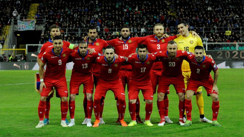 Armenian football team maintains 102nd spot in FIFA ranking
