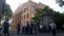 Large number of police personnel deployed outside Yerevan court