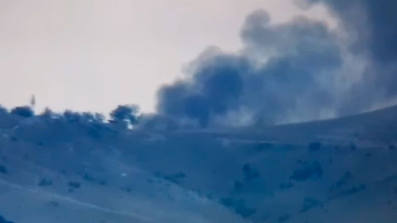 Armenian forces hit Azerbaijani tank, firing positions