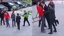 Footage of brawl between Armenian parliament speaker, opposition activist released