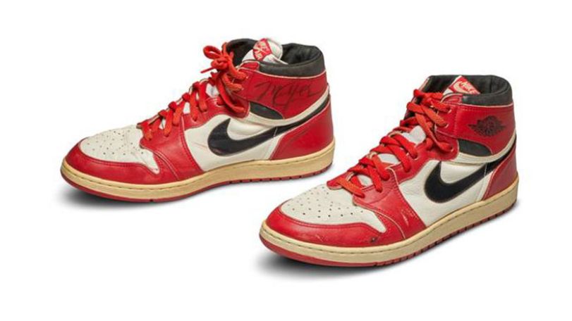 Michael Jordan's rare trainers fetch $615,000 at auction