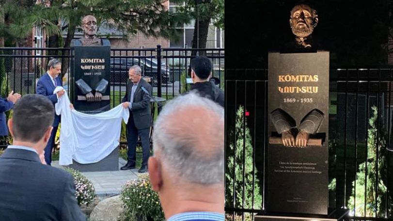 Komitas bust unveiled in Monreal