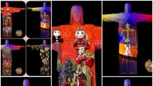 Number of iconic buildings and statues around the world lit up with Armenia flag